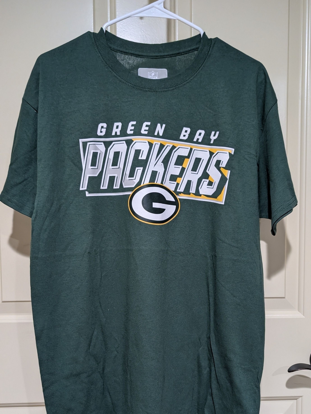 Green Bay Packers Men's Short Sleeve Logo T-Shirt - New Without Tags
